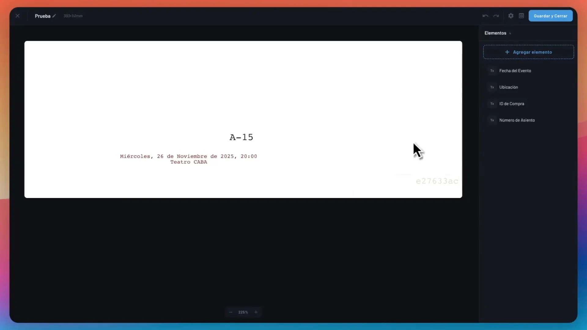 Diseño de Entradas